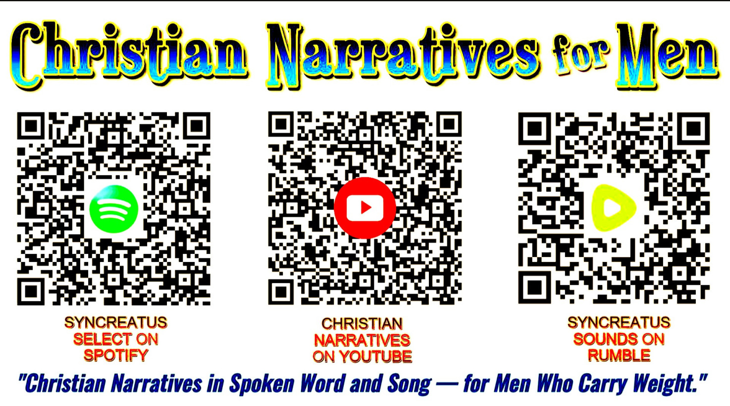 View Syncreatus Christian Narratives for Men Instantly By Code of Your Choice.